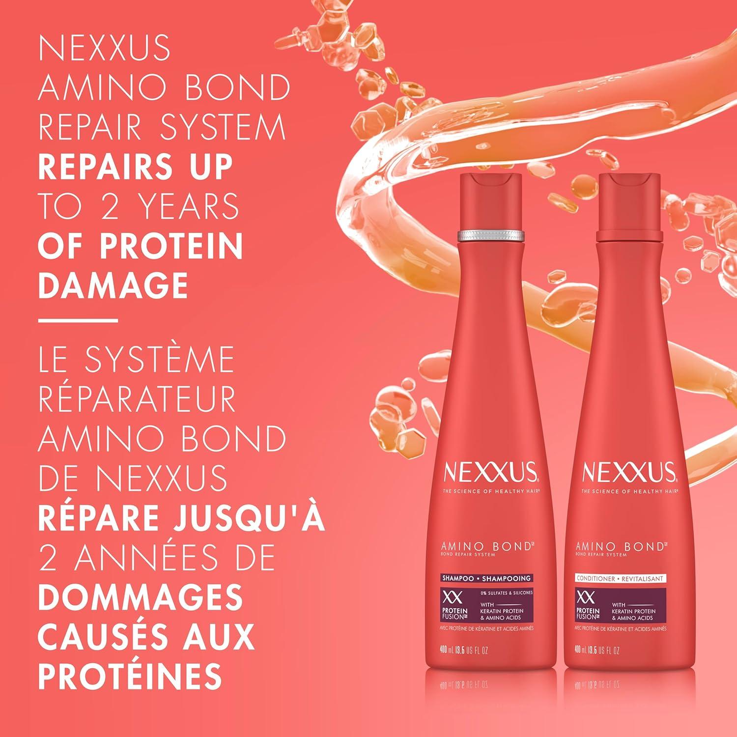 image:imageNexxus Bond Repair Shampoo Conditioner amp Intense Rebond Treatment Bundle Amino Bond 3 Pack for All Types of Damaged Hair with Keratin Protein and Amino Acids