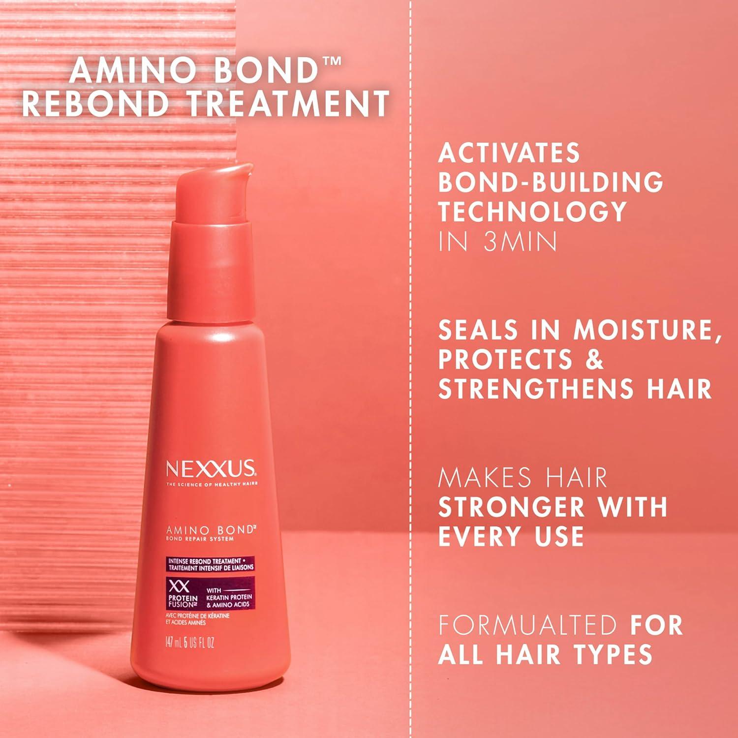 image:imageNexxus Bond Repair Shampoo Conditioner amp Intense Rebond Treatment Bundle Amino Bond 3 Pack for All Types of Damaged Hair with Keratin Protein and Amino Acids
