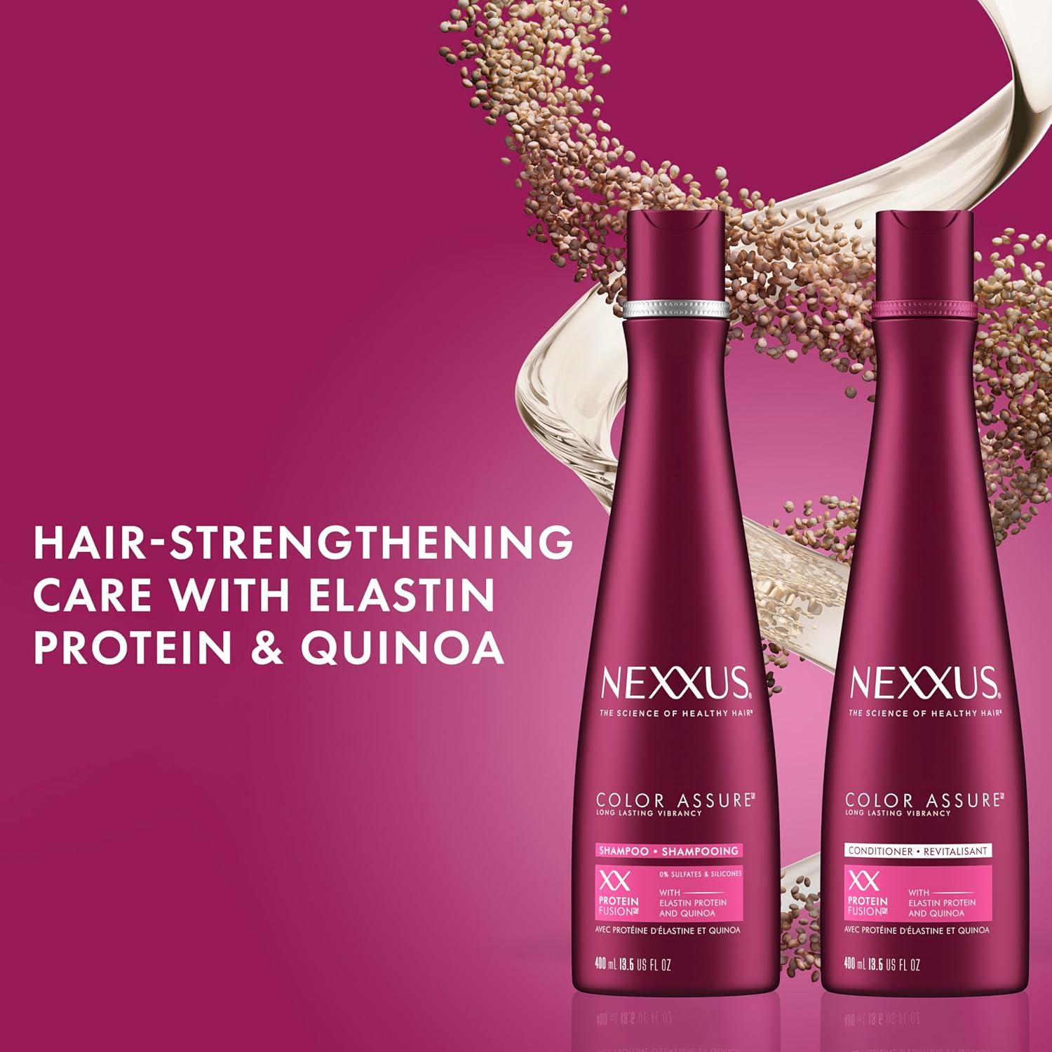 image:imageNexxus Color Assure Shampoo ProteinFusion Twin Pack For Colored Hair Enhanced Color Vibrancy Sulfatefree amp Siliconefree 135 oz