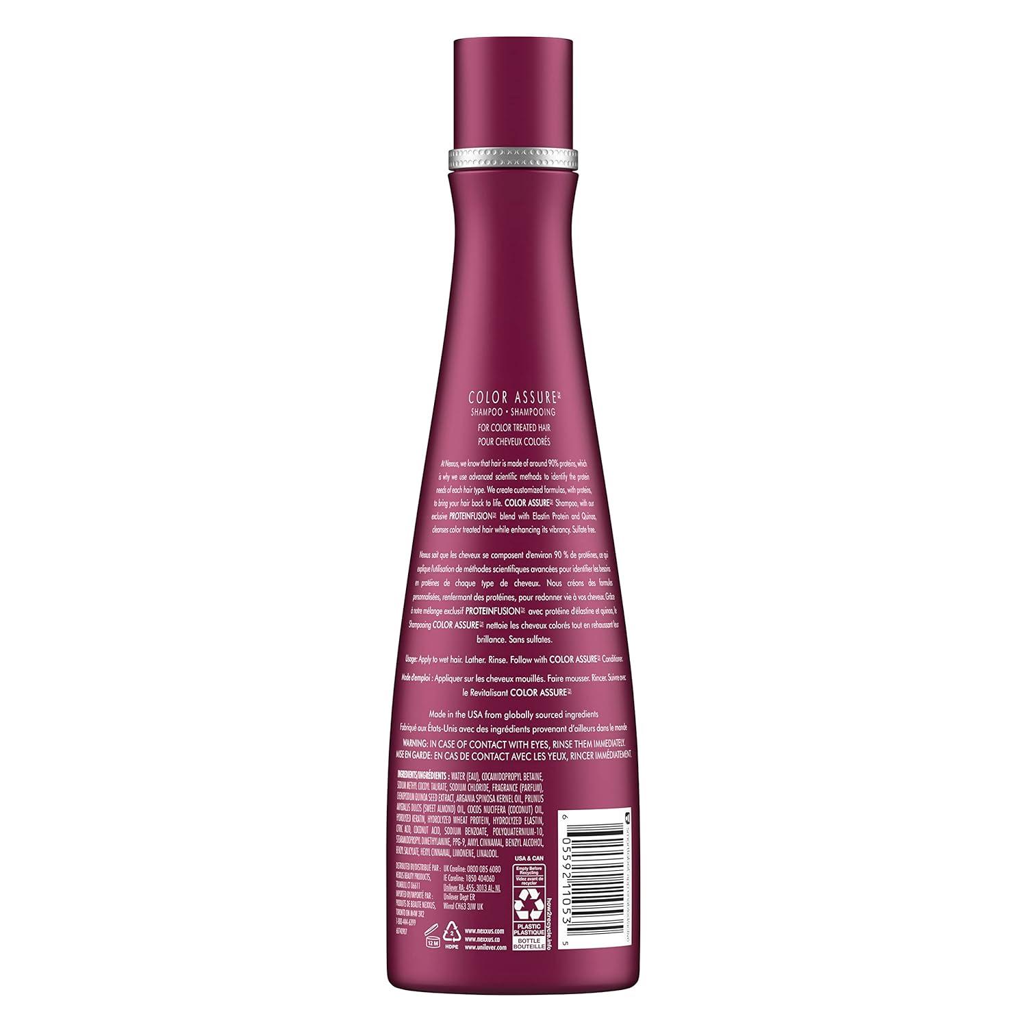 image:imageNexxus Color Assure Shampoo ProteinFusion Twin Pack For Colored Hair Enhanced Color Vibrancy Sulfatefree amp Siliconefree 135 oz