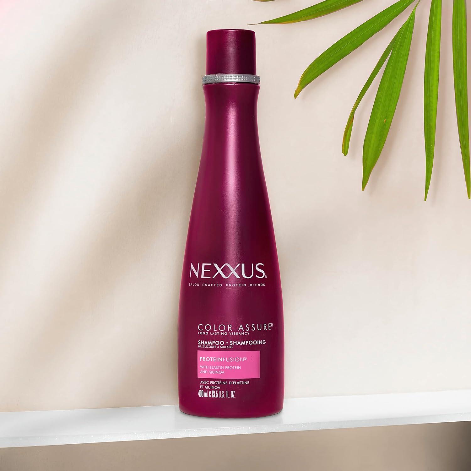 image:imageNexxus Color Assure Shampoo ProteinFusion Twin Pack For Colored Hair Enhanced Color Vibrancy Sulfatefree amp Siliconefree 135 oz