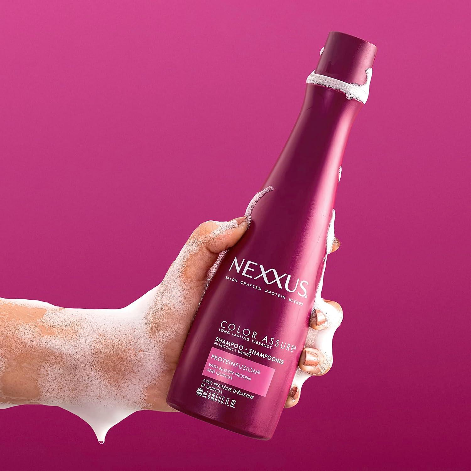 image:imageNexxus Color Assure Shampoo ProteinFusion Twin Pack For Colored Hair Enhanced Color Vibrancy Sulfatefree amp Siliconefree 135 oz