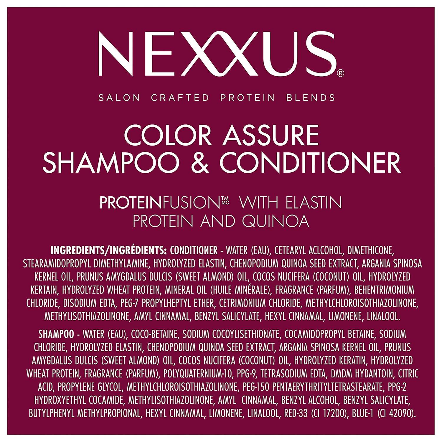 image:imageNexxus Color Assure Shampoo and Conditioner for Color Treated Hair Color Assure Enhance Color Vibrancy for Up to 40 Washes 338 oz 2 Count