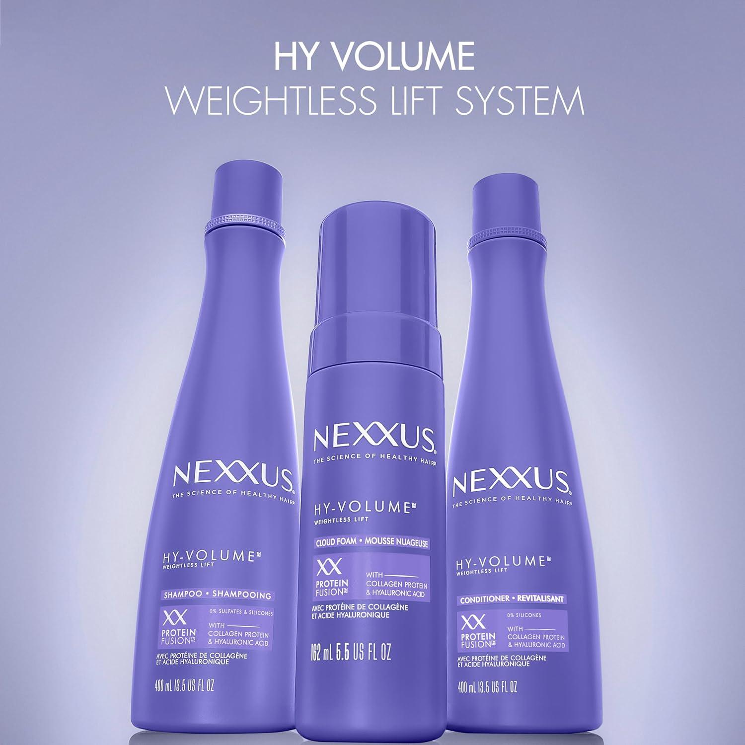 image:imageNexxus HyVolume Cloud Foam Hair Foam for Lift and Volume For Flat amp Limp Hair Hair Styling Foam Powered by Magnitube Volumizer Technology with Hyaluronic Acid 55 fl oz