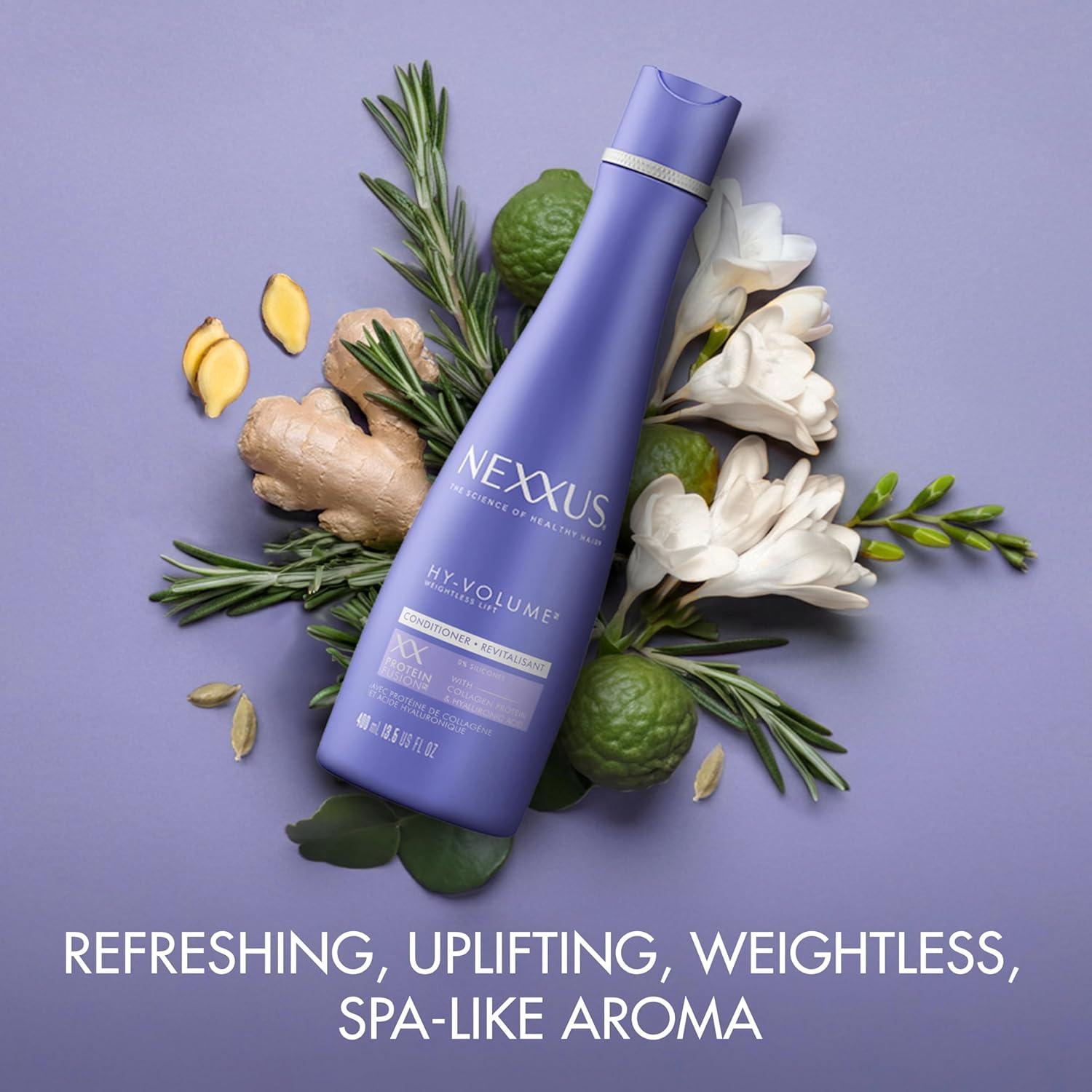 image:imageNexxus HyVolume Weightless Lift Conditioner Protein Fusion with Collagen Protein amp Hyaluronic Acid For Flat amp Limp Hair for 48 Hours of Volume 135 Fl Oz