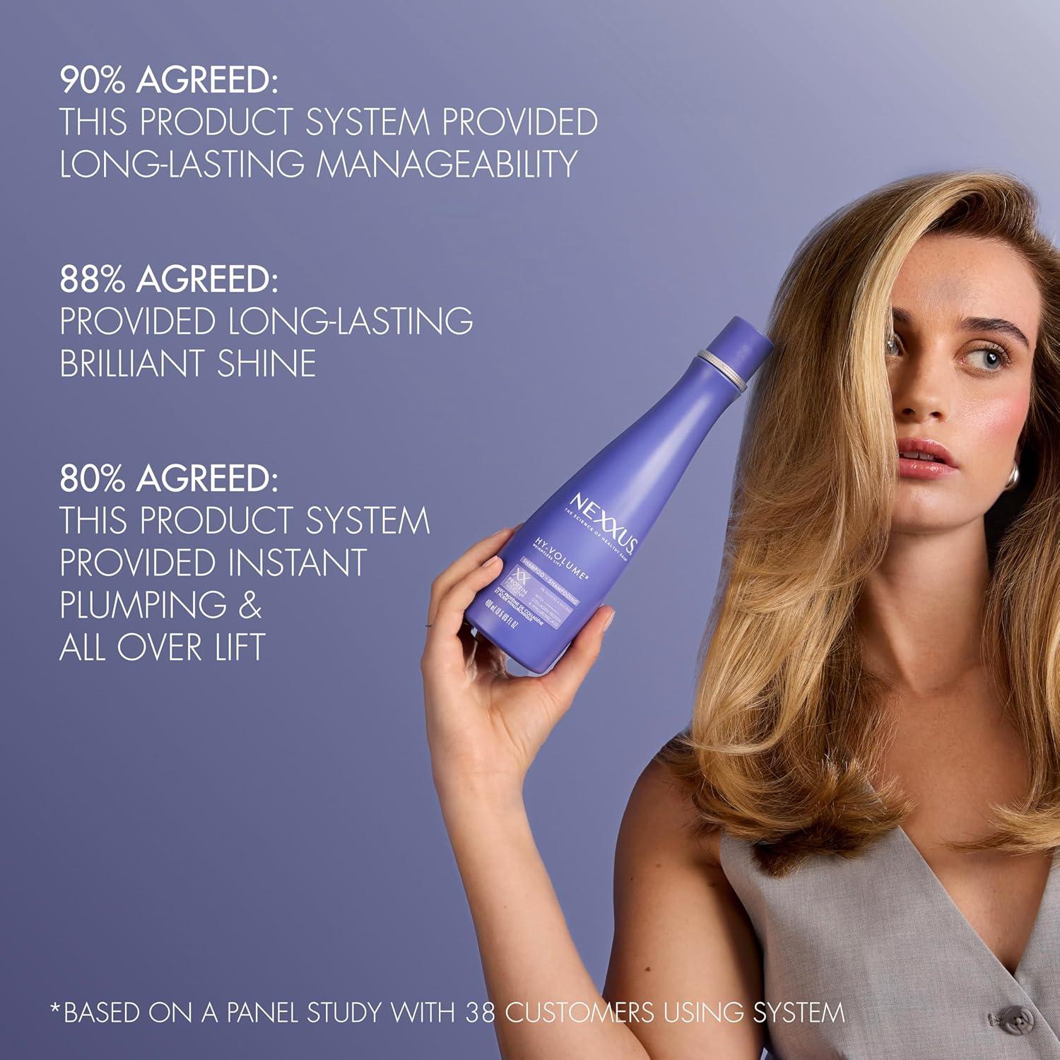 image:imageNexxus HyVolume Weightless Lift Shampoo For Flat amp Limp Hair Protein Fusion with Collagen Protein amp Hyaluronic Acid for 48 Hours of Volume 135 Fl Oz