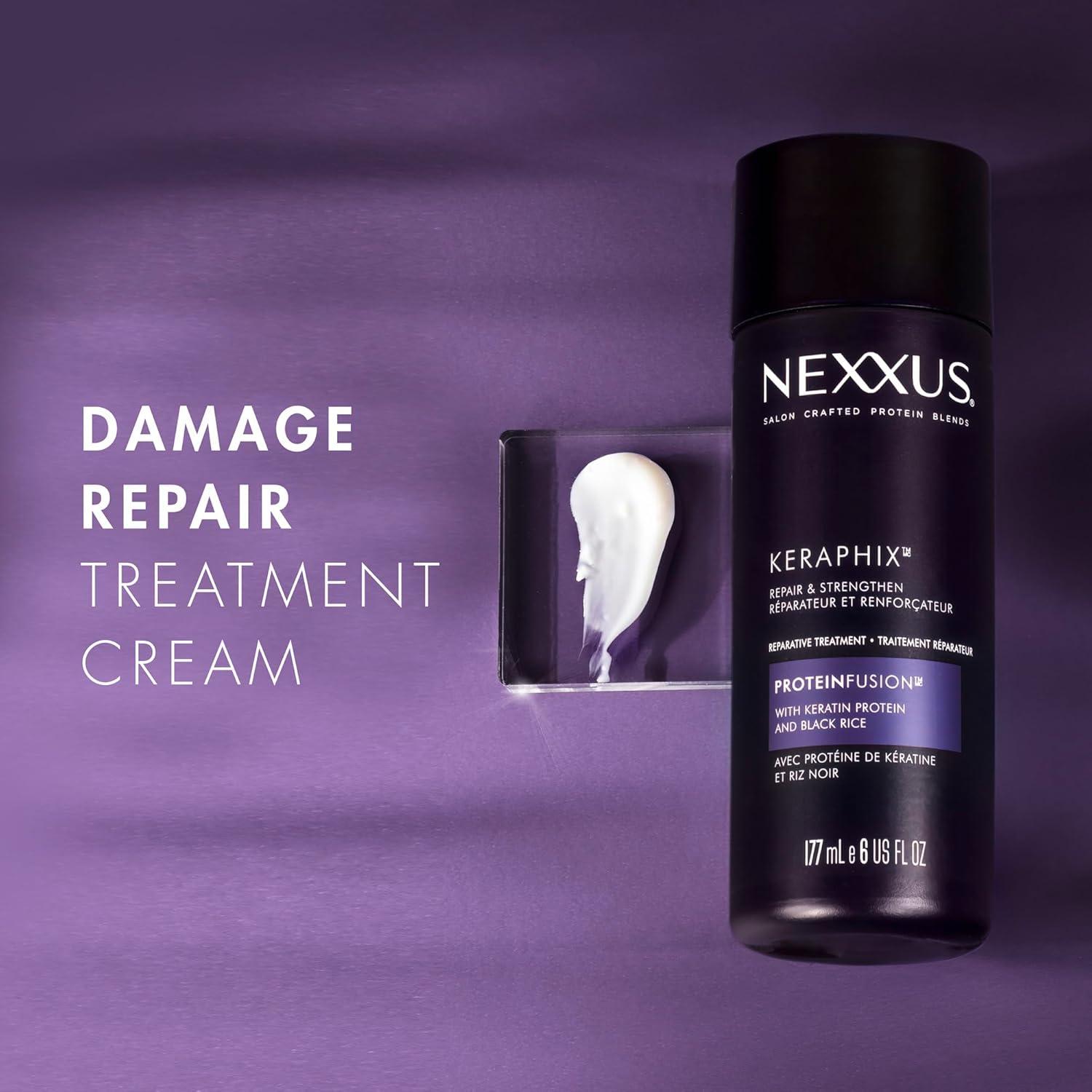image:imageNexxus Keraphix Damage Repair PreWash Treatment Cream for Damaged Hair With Keratin Protein amp Black Rice 6 oz