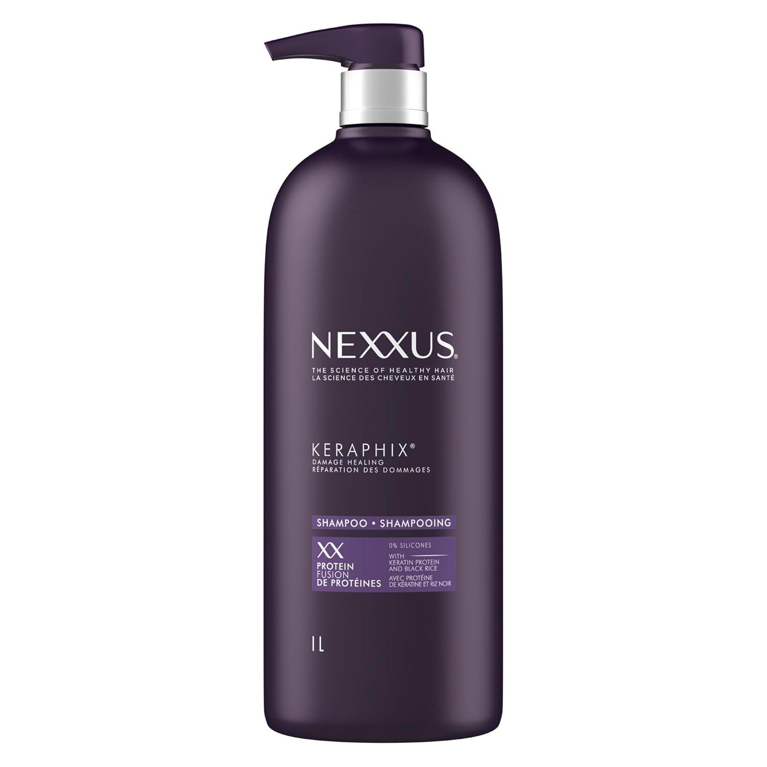 image:imageNexxus Keraphix Shampoo for Damage Repair for Damaged Hair Powered by KRT Keratin Resistance Therapy with Liquid Crystal Amino Acids 338 ozKeratin Protein and Black Rice