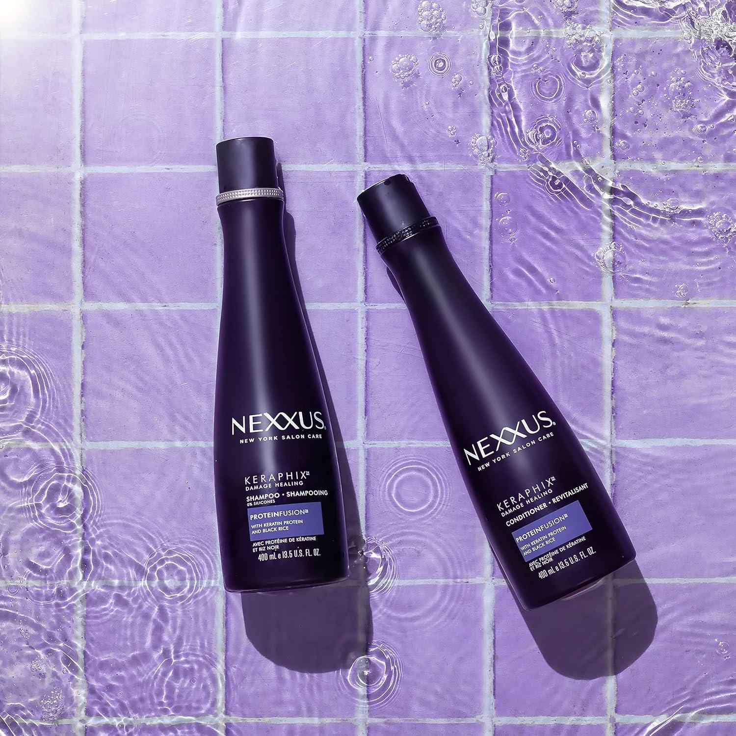image:imageNexxus Keraphix Shampoo for Damage Repair for Damaged Hair Powered by KRT Keratin Resistance Therapy with Liquid Crystal Amino Acids 338 ozKeratin Protein and Black Rice