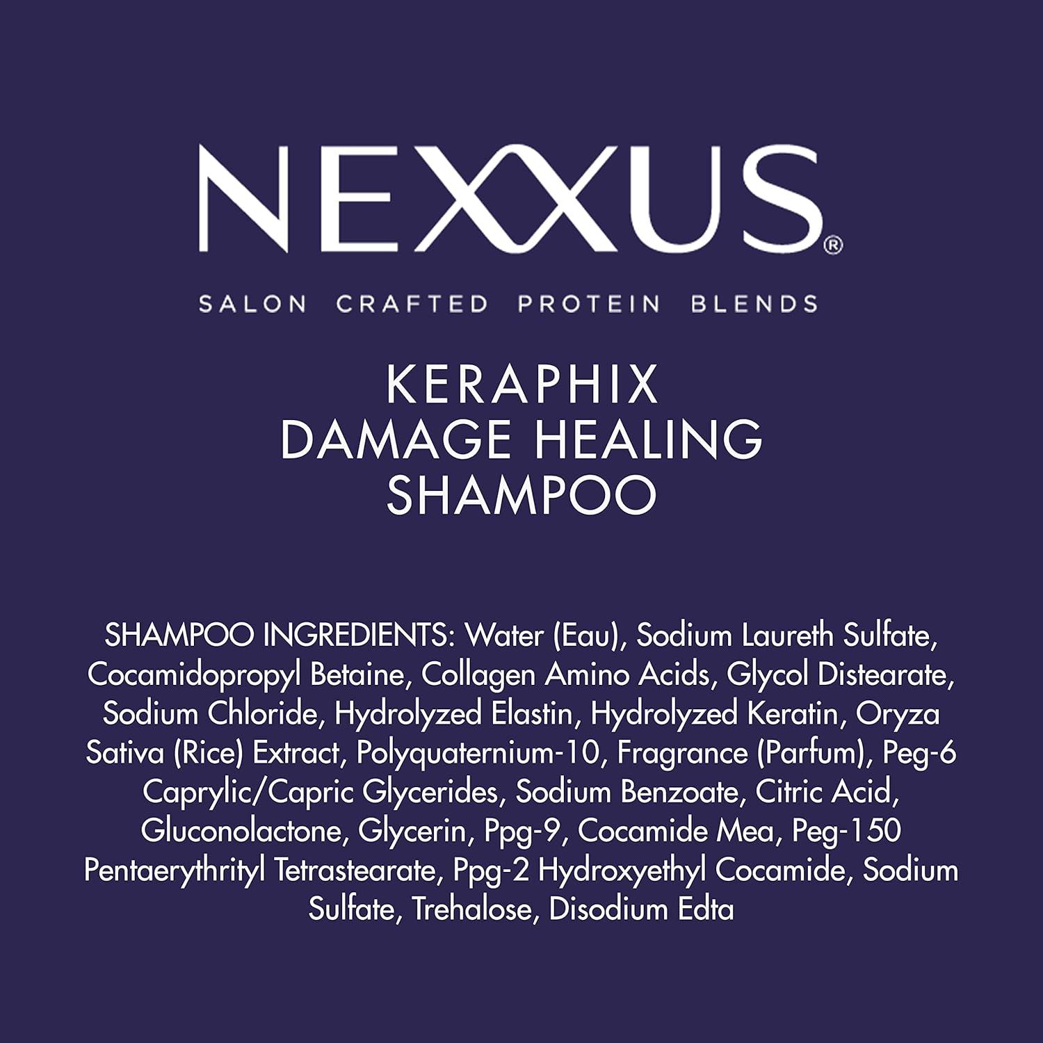 image:imageNexxus Keraphix Shampoo for Damage Repair for Damaged Hair Powered by KRT Keratin Resistance Therapy with Liquid Crystal Amino Acids 338 ozKeratin Protein and Black Rice