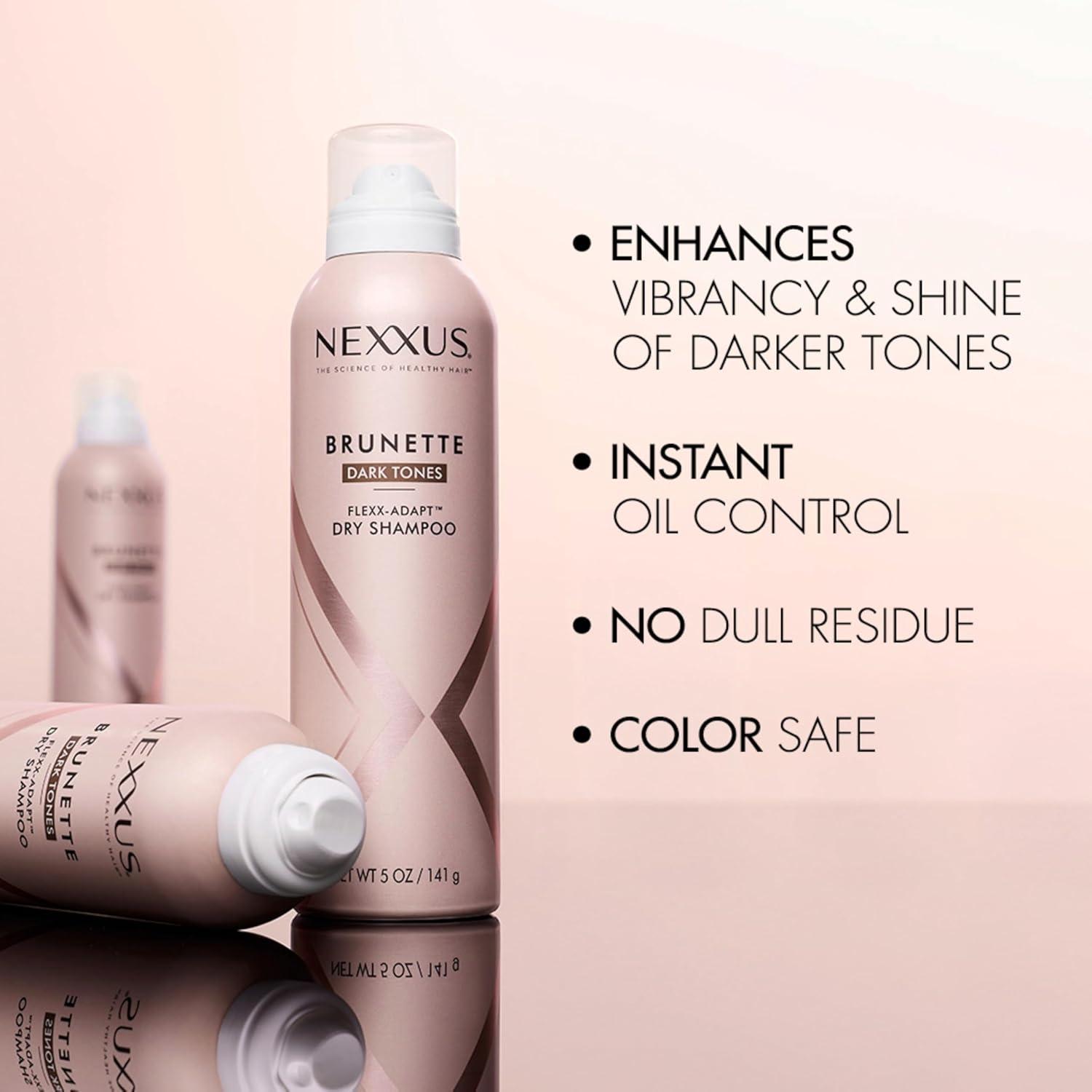 image:imageNexxus Styling Refreshing Dry Shampoo Refresh Brunette Dark Tones Dry Shampoo Powered by FlexxAdapt Technology and Infused with a Protein Complex 5 oz