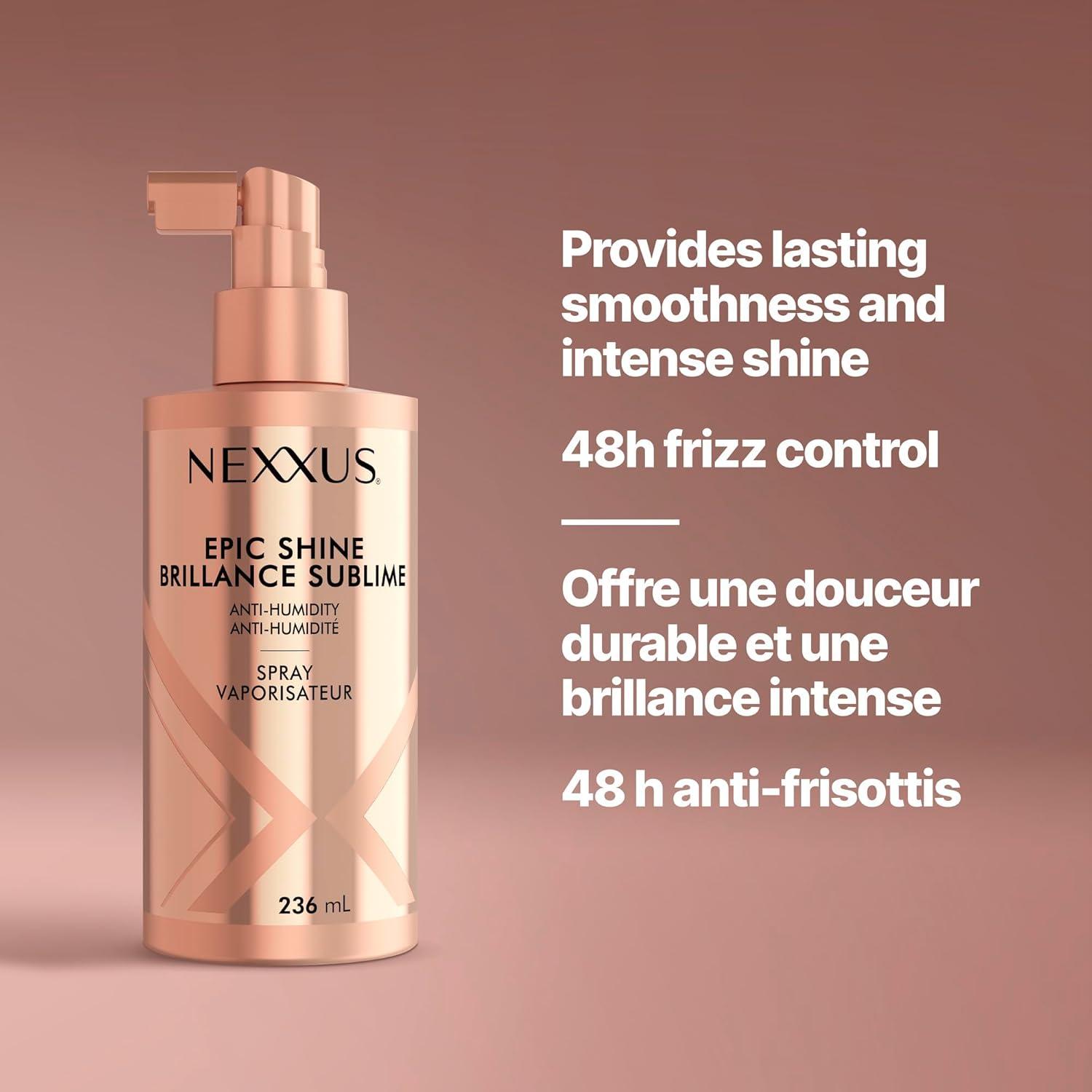 image:imageNexxus Styling Sleek Polish Hair Heat Protectant AntiHumidity Spray Hair Care Powered by STYLEPROTECT Technology 8 ozEpic Shine