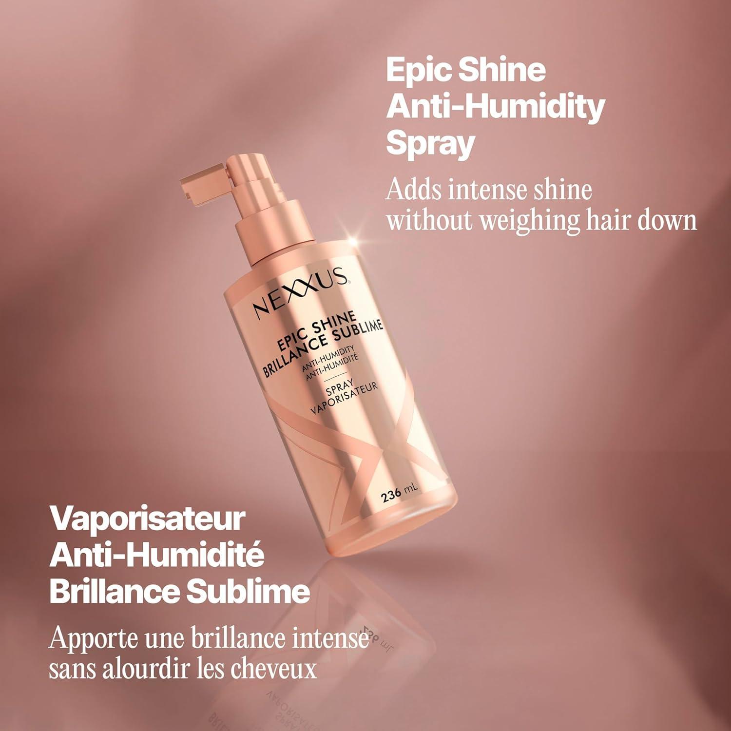 image:imageNexxus Styling Sleek Polish Hair Heat Protectant AntiHumidity Spray Hair Care Powered by STYLEPROTECT Technology 8 ozEpic Shine