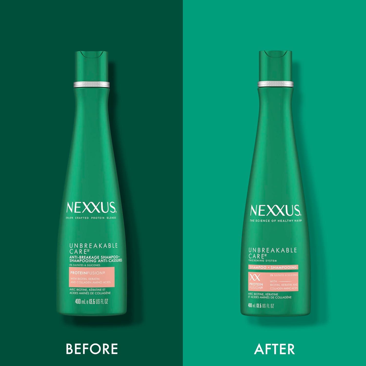 image:imageNexxus Unbreakable Anti Breakage Shampoo for Strengthening for Fine and Thin Hair Hair Care Powered by Duraplex Fortifier Technology with Thickening Complex 135135 Fl Oz Pack of 1