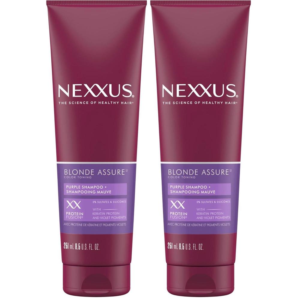 image:imageNexxus Blonde Assure Purple Shampoo For Blonde Hair Color Care Shampoo Keratin Protein 85 oz85 Fl Oz Pack of 2
