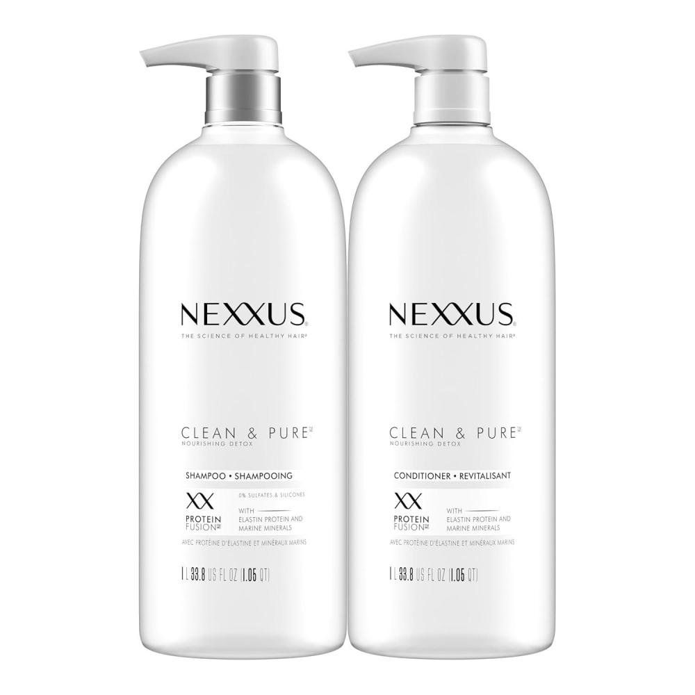 image:imageNexxus Clean and Pure Clarifying Shampoo and Conditioner 2Pack With ProteinFusion for Nourished Hair Paraben Free 338 ozRegimen Set