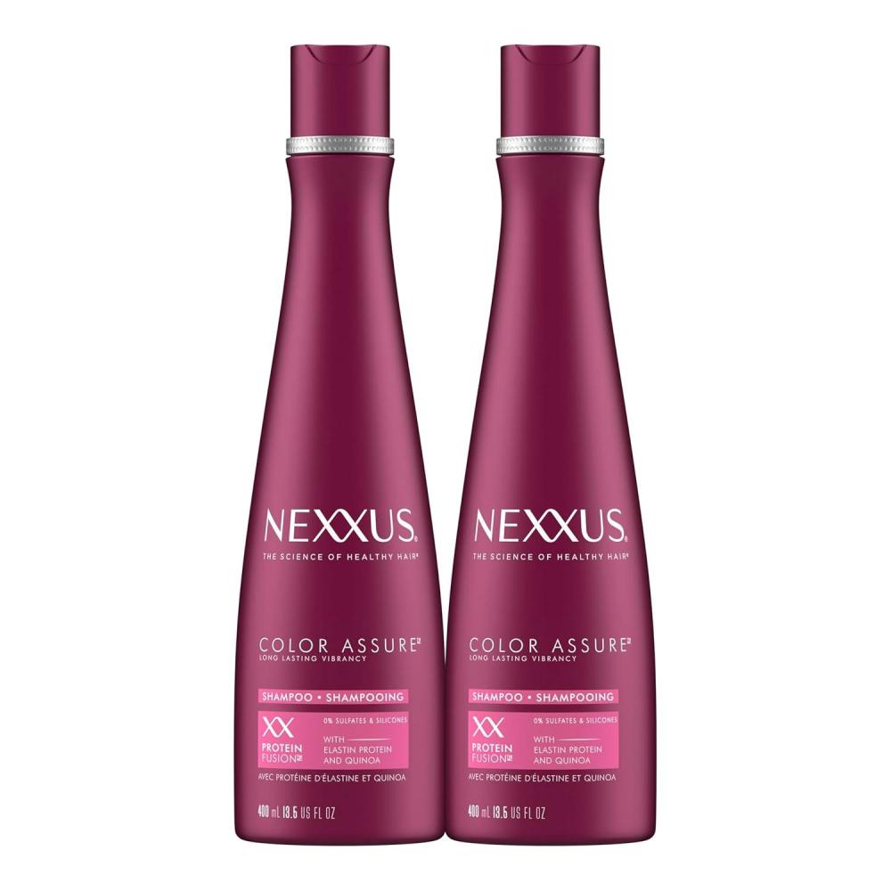 image:imageNexxus Color Assure Shampoo ProteinFusion Twin Pack For Colored Hair Enhanced Color Vibrancy Sulfatefree amp Siliconefree 135 oz