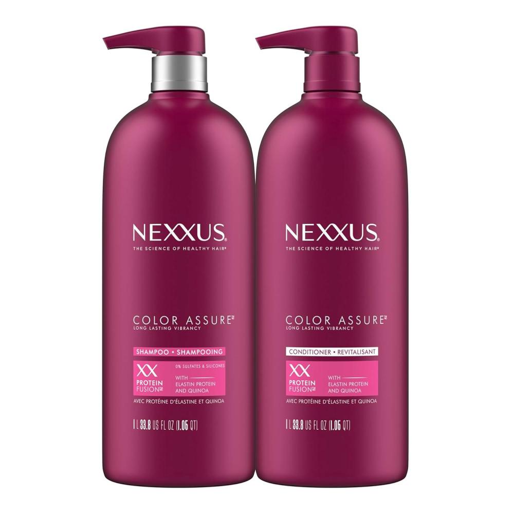 image:imageNexxus Color Assure Shampoo and Conditioner for Color Treated Hair Color Assure Enhance Color Vibrancy for Up to 40 Washes 338 oz 2 Count