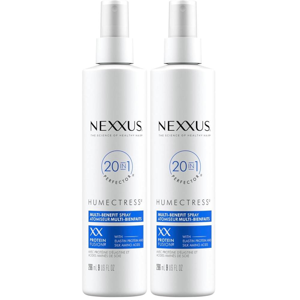 image:imageNexxus Humectress Hair Conditioner 20in1 Perfector Leave In Spray for Dry Hair Powered by Polysoft Hydrator Technology with Trilipids 9 oz9 Fl Oz Pack of 2