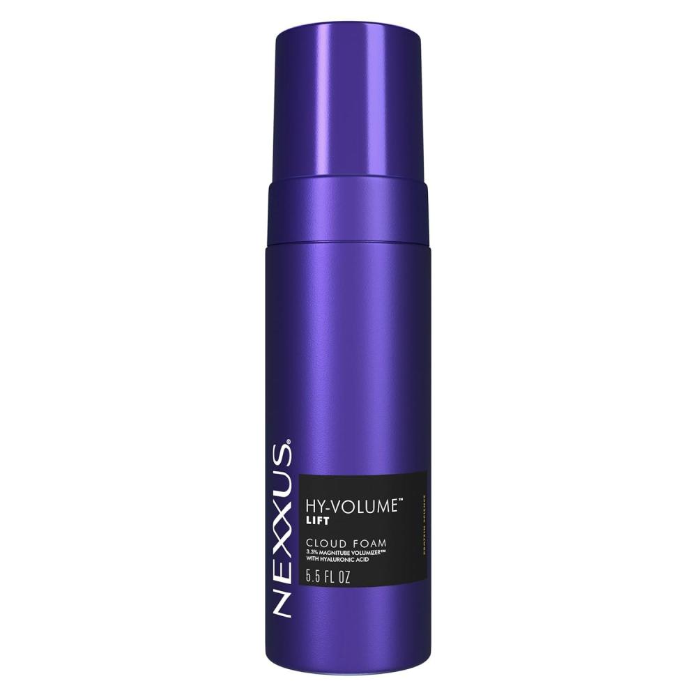 image:imageNexxus HyVolume Cloud Foam Hair Foam for Lift and Volume For Flat amp Limp Hair Hair Styling Foam Powered by Magnitube Volumizer Technology with Hyaluronic Acid 55 fl oz