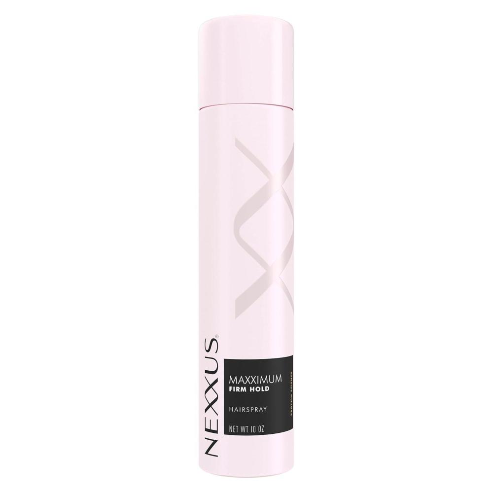 image:imageNexxus Styling Spray Maxximum Finish Firm Hold Hairspray Powered by STYLEPROTECT Technology 10 oz for Control Hold Hairspray for Women Hair Styling PinkCitrus