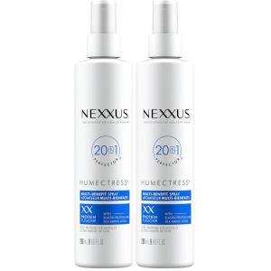 Nexxus Humectress Hair Conditioner 20-in-1 Perfector Leave In Spray for Dry Hair Powered by Polysoft Hydrator Technology with Tri-lipids 9 oz(9 Fl Oz (Pack of 2))